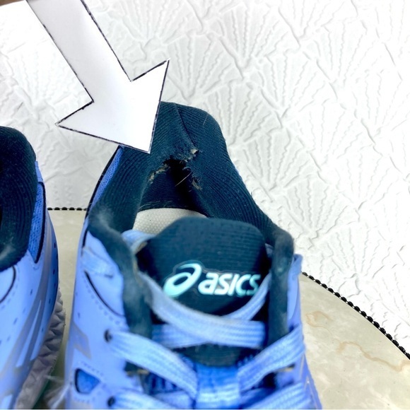 Asics Netburner Sneakers Womens Sz 8 Blue Ballistic MT 2 Tennis Pickleball Shoes - Picture 13 of 14